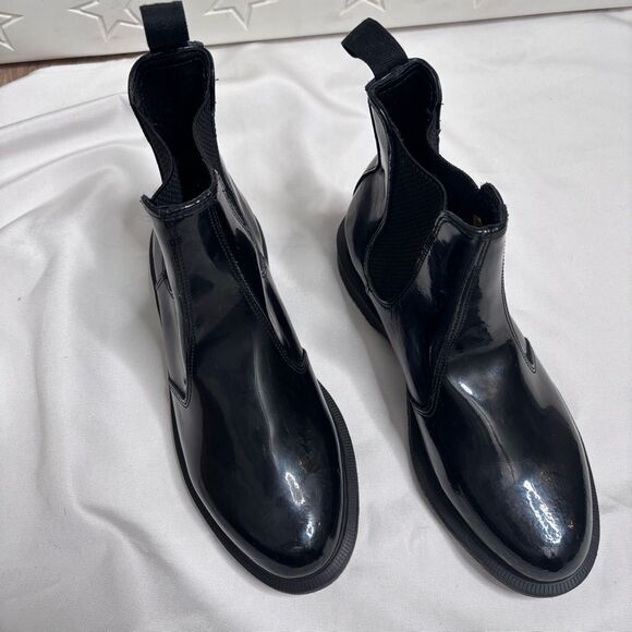 Dr. Martens Shoes - Dr Martens Women's Faun Chelsea Patent Boots 8